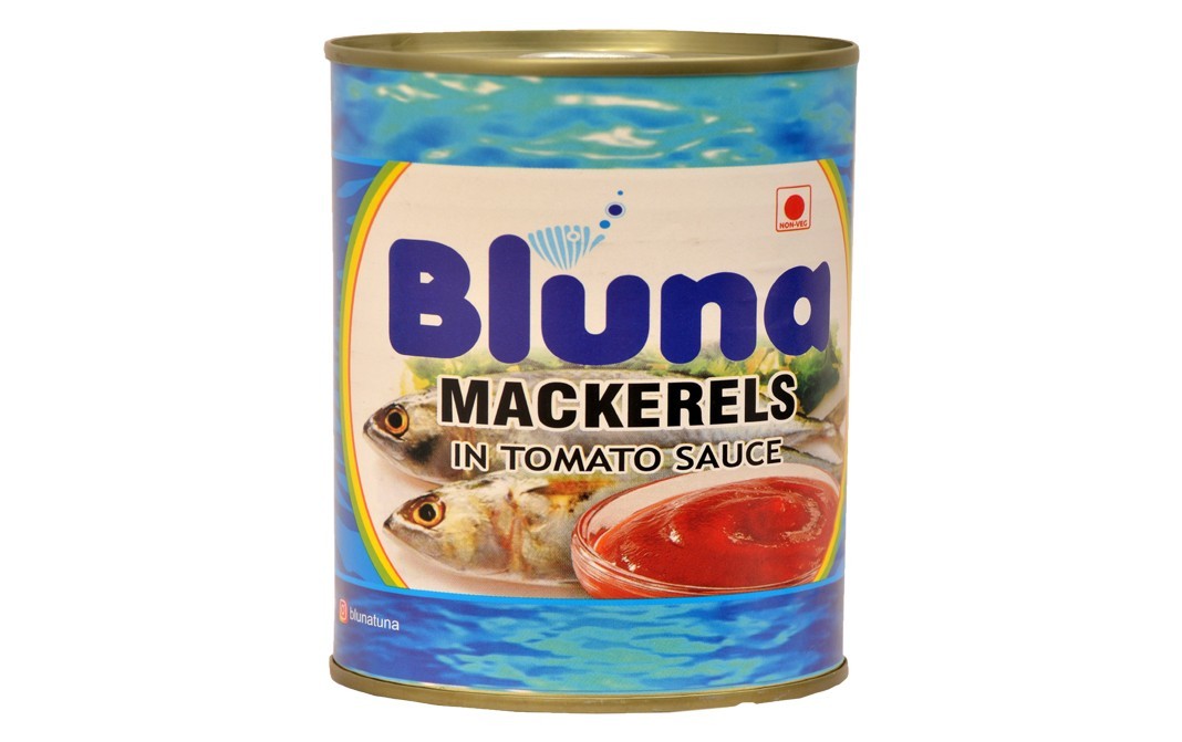 Bluna Mackerels In Tomato Sauce    Tin  425 grams